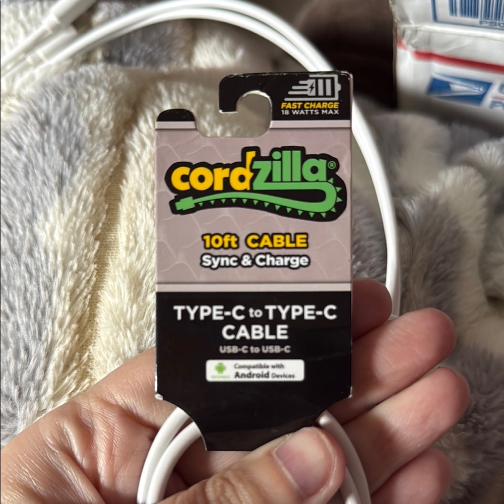 White Type-C to Type-C Cable